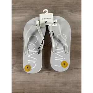Calvin Klein Gray Women's‎ Size 8 Flip Flop Sandal- New with Tags